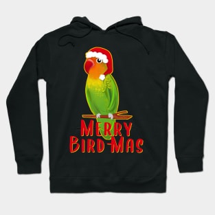 Funny Agapornis LoveBird Merry Bird-Mas Hoodie